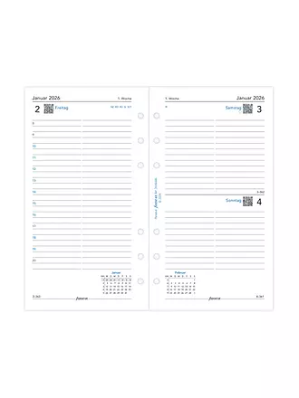 FILOFAX | Kalendereinlage Tag Deutsch Personal 2026 | 